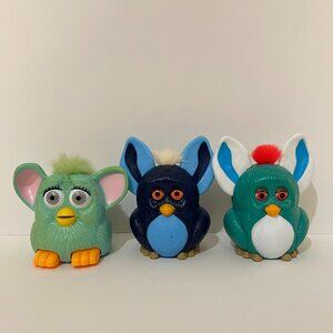 Lot of 3 Furby McDonalds/Burger King Toys